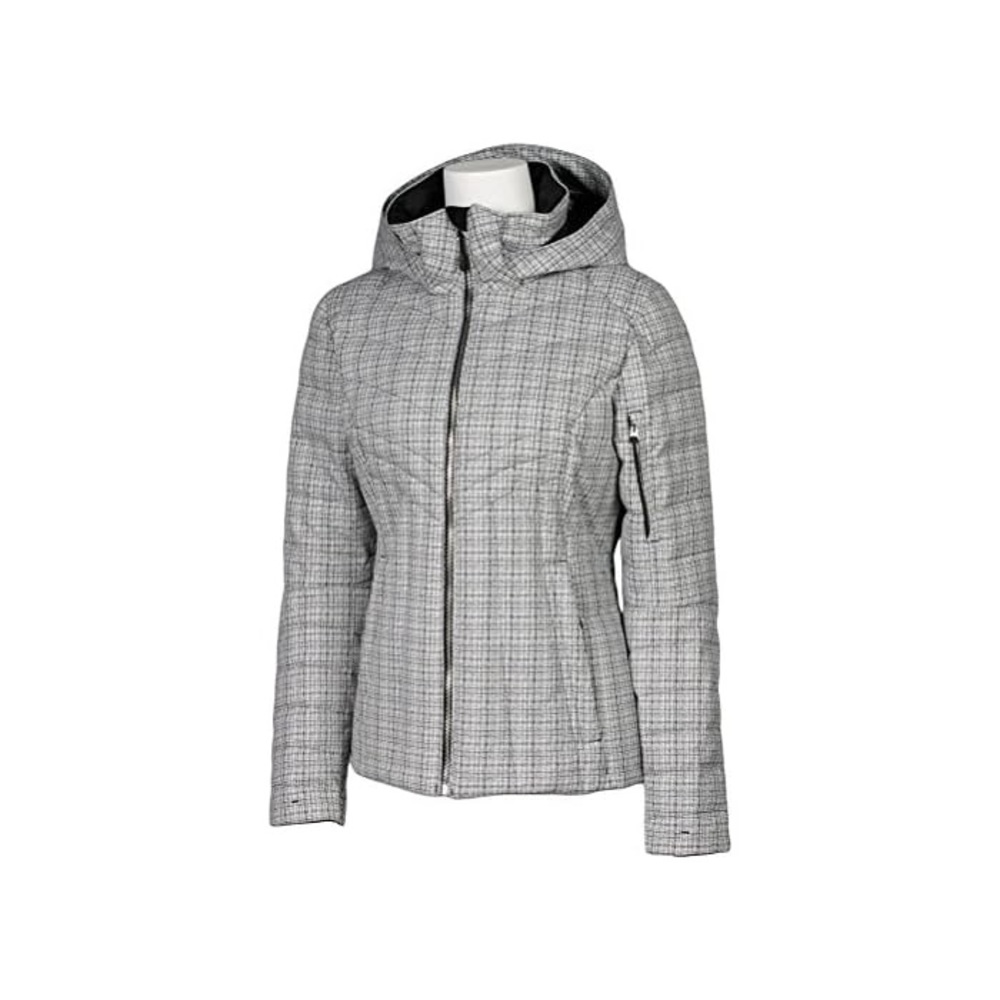 Insulated Ski Jacket in Arctic White Tweed
